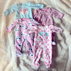 Newborn Fleece Onsies - 4